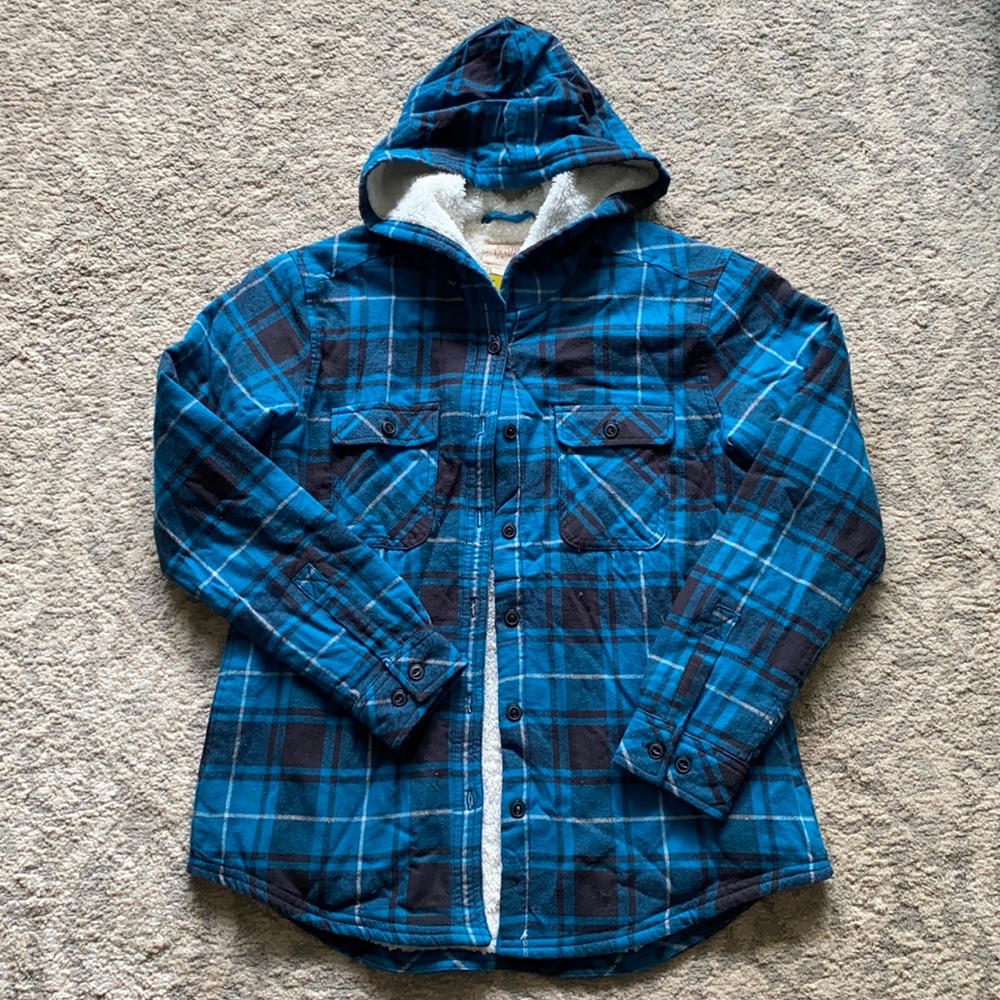 Women’s Sherpa lined flannel coat